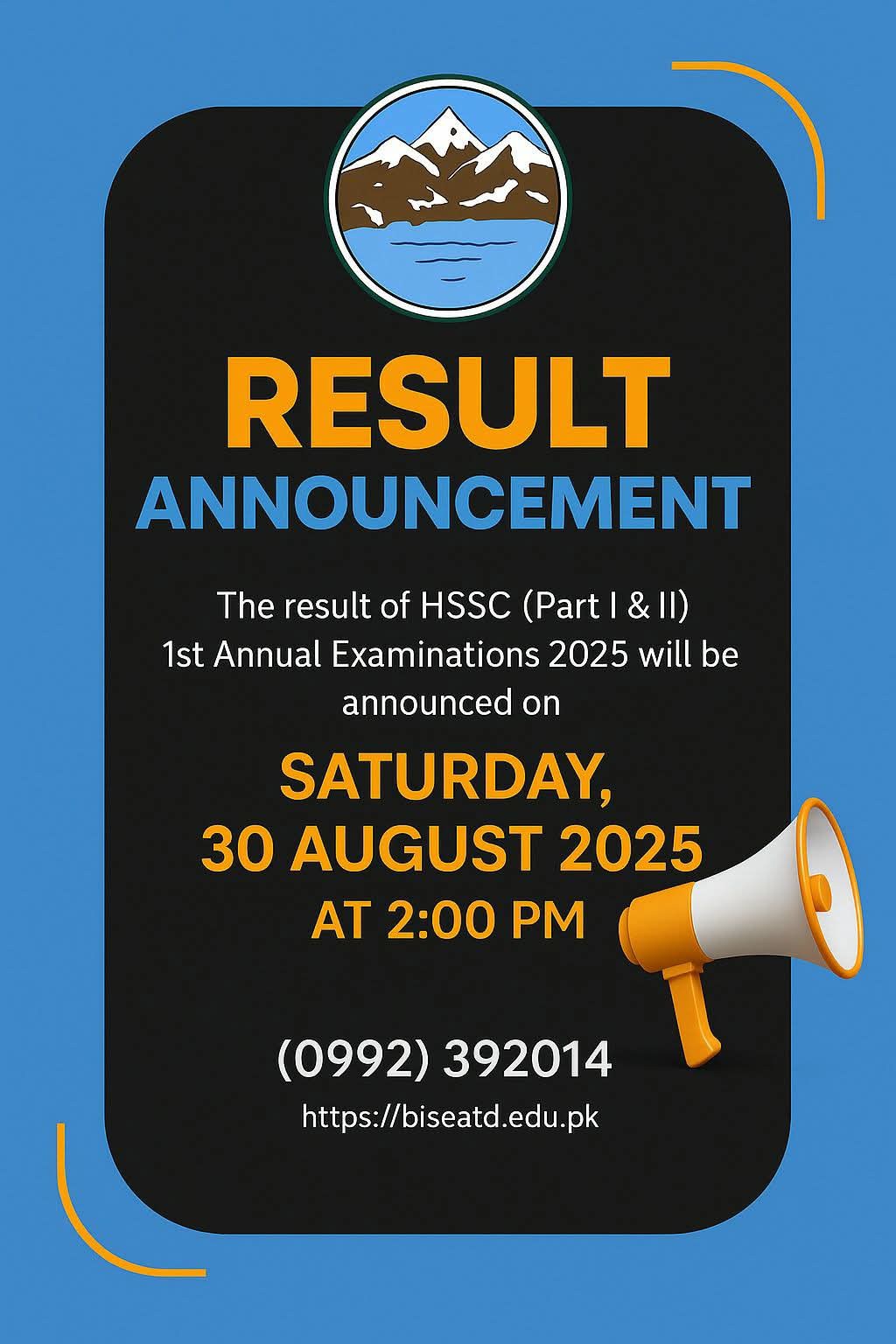 Bise Abbottabad Board 12th Class Result 2025