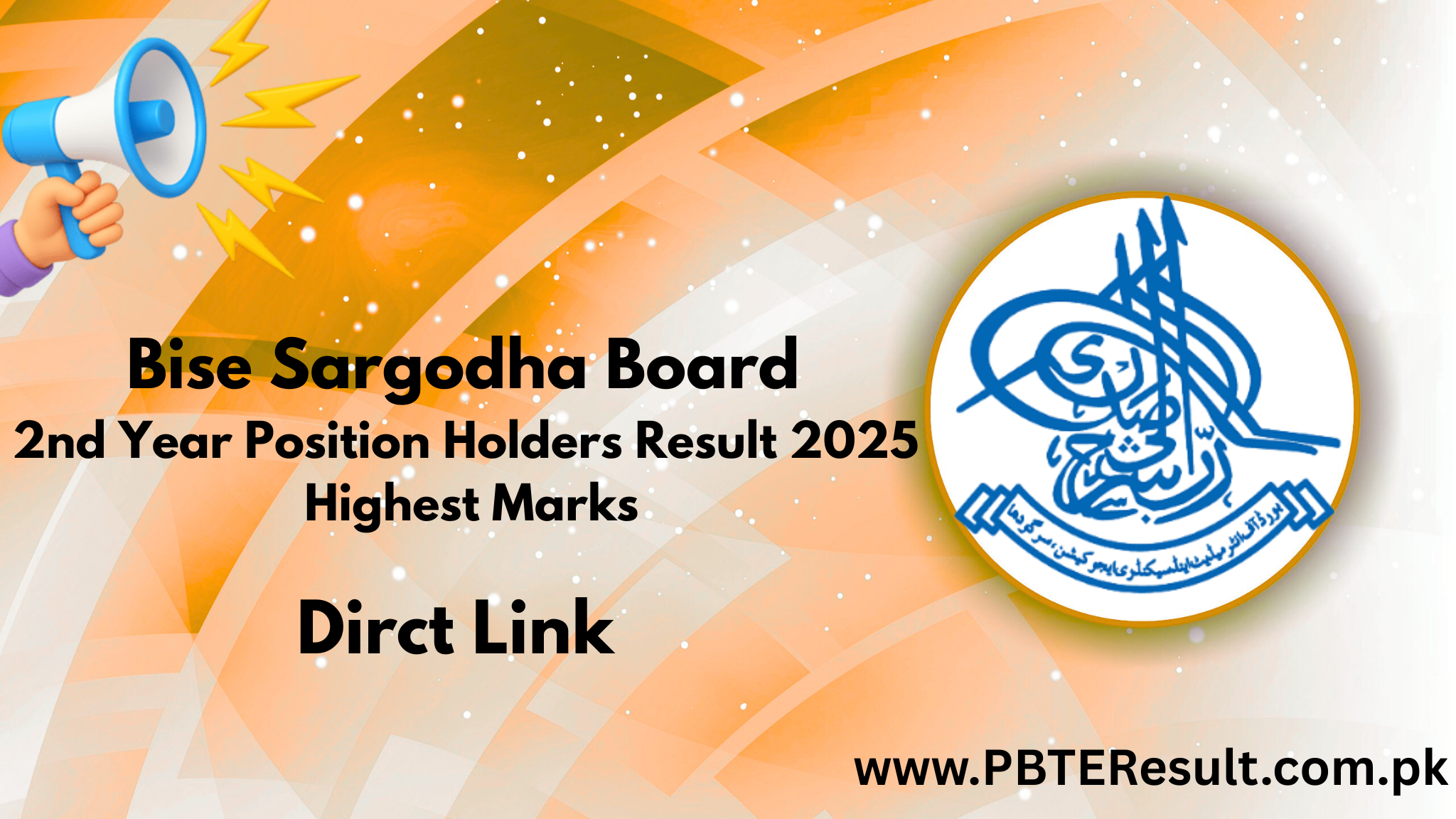 Bise Sargodha Board 2nd Year Position Holders Result 2025 Highest Marks